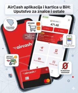 AirCash aplikacija i AirCash MasterCard platna kartica