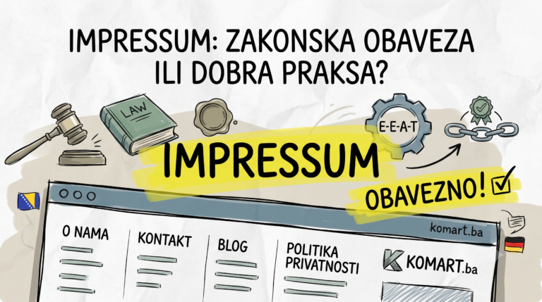 Je li Impressum obaveza u BiH?
